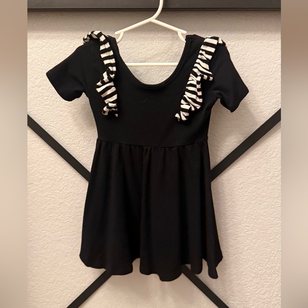 Rags to Raches Black Twirl Dress 3T/4T